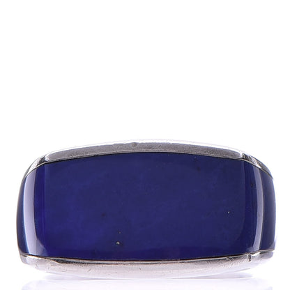 David Yurman Mens Sterling Silver Lapis Lazuli Ring 59.5 9 1 of 5