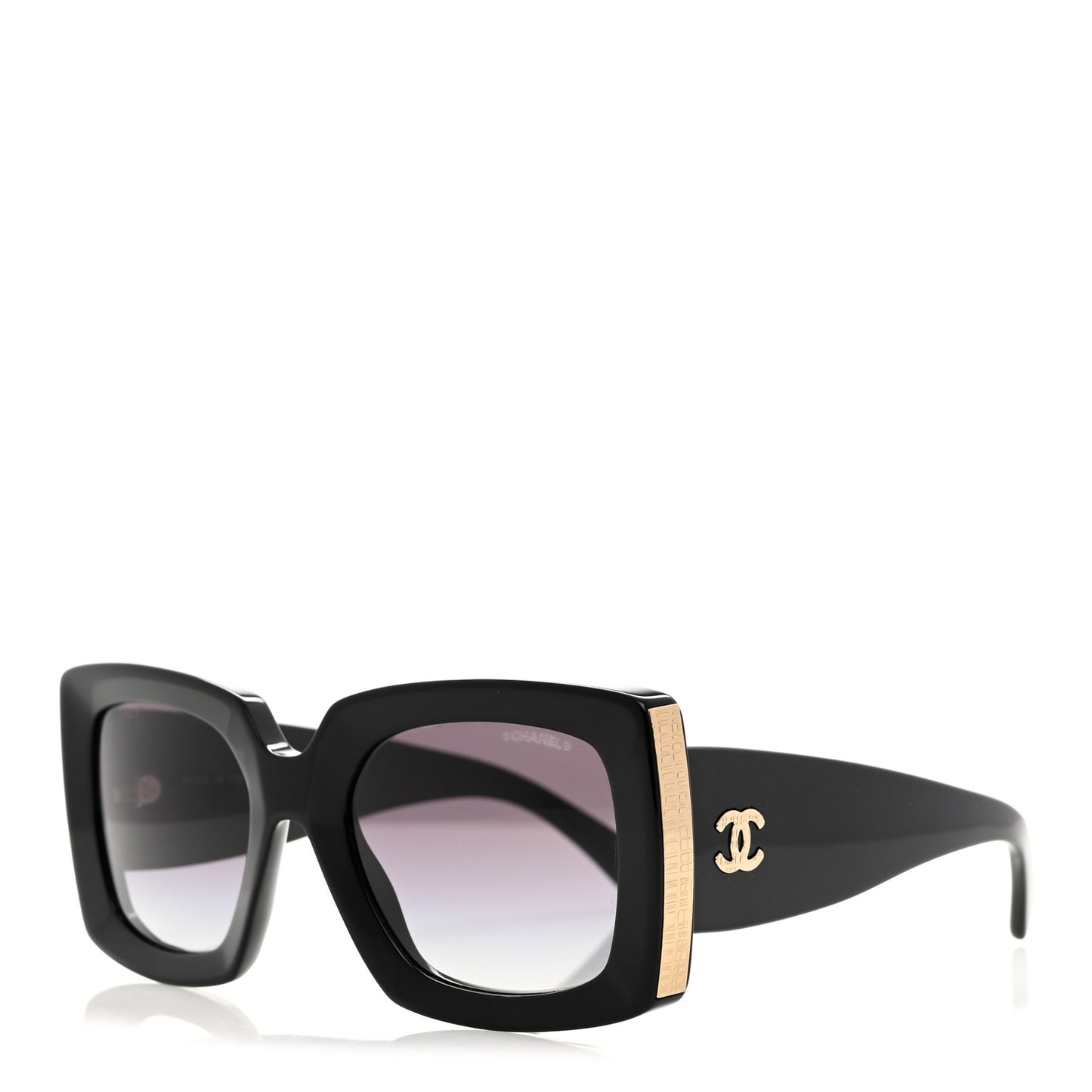 Acetate Rectangle Sunglasses 5435 Black