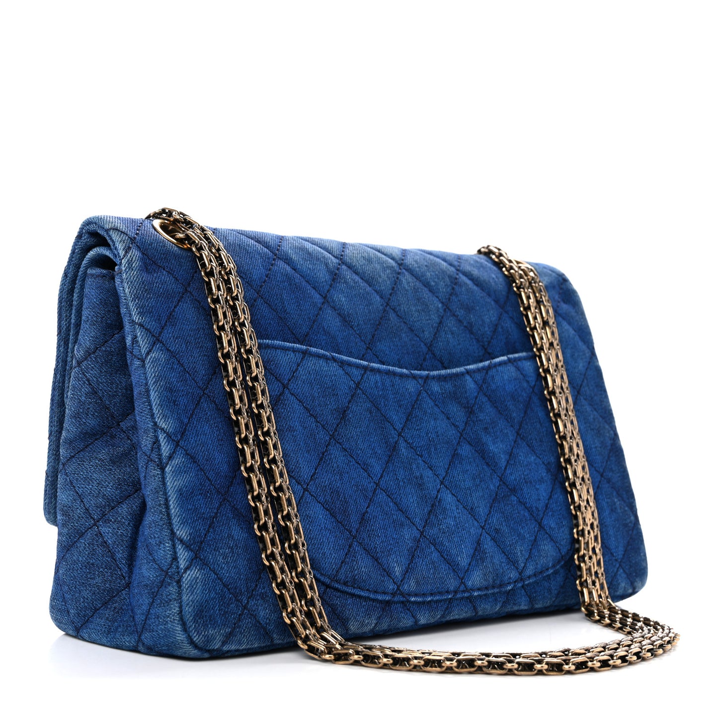 Denim Quilted 2.55 Reissue 226 Double Flap Blue