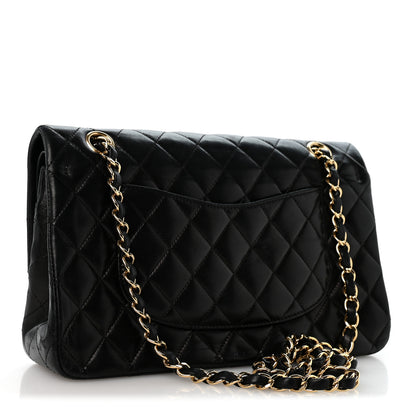 Chanel Lambskin Quilted Medium Double Flap Black 3 of 13