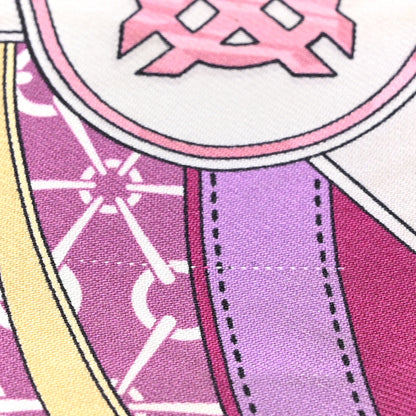Hermes Silk La Promenade Du Matin Twilly Prune Rose Mauve 7 of 11