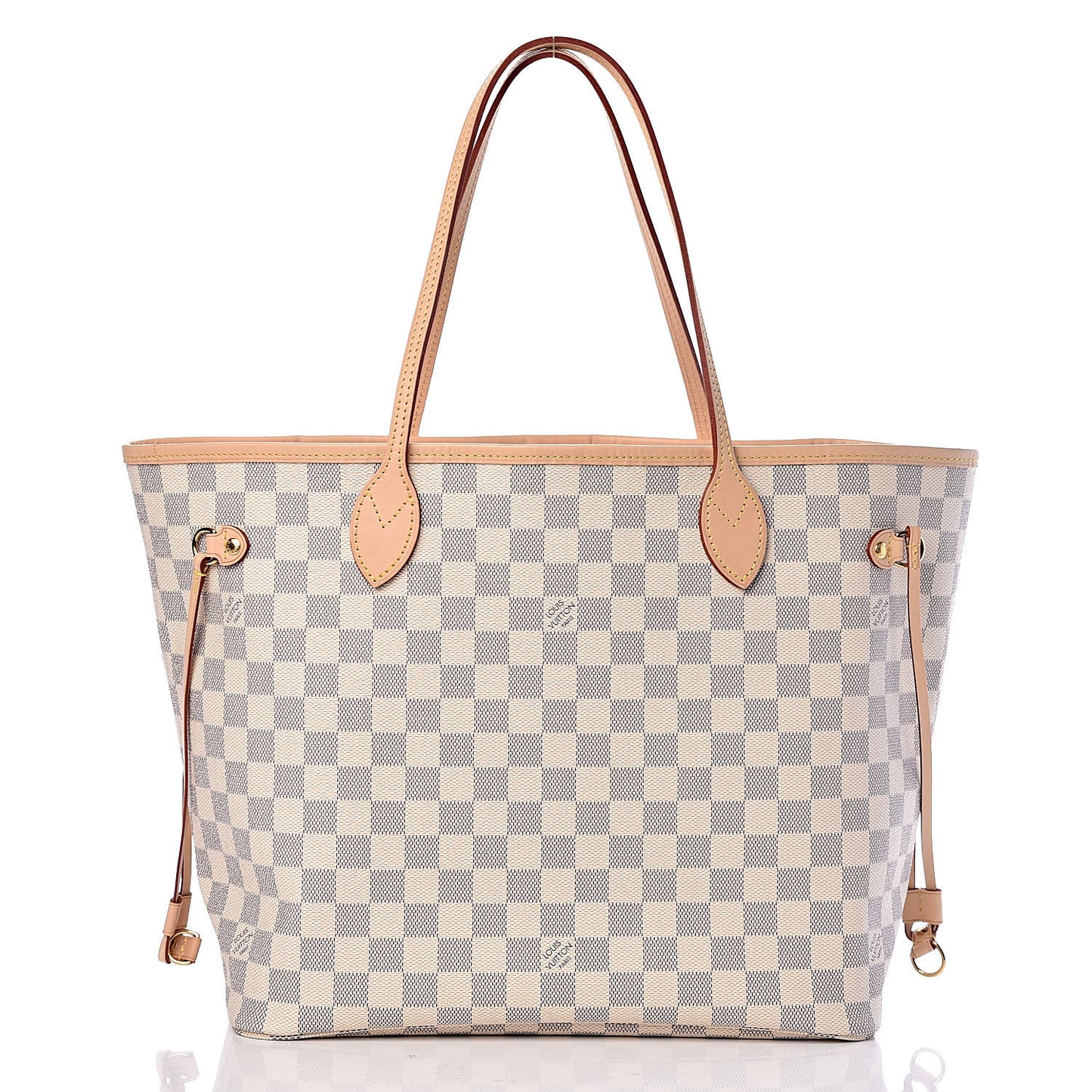 Damier Azur Neo Neverfull MM Rose Ballerine
