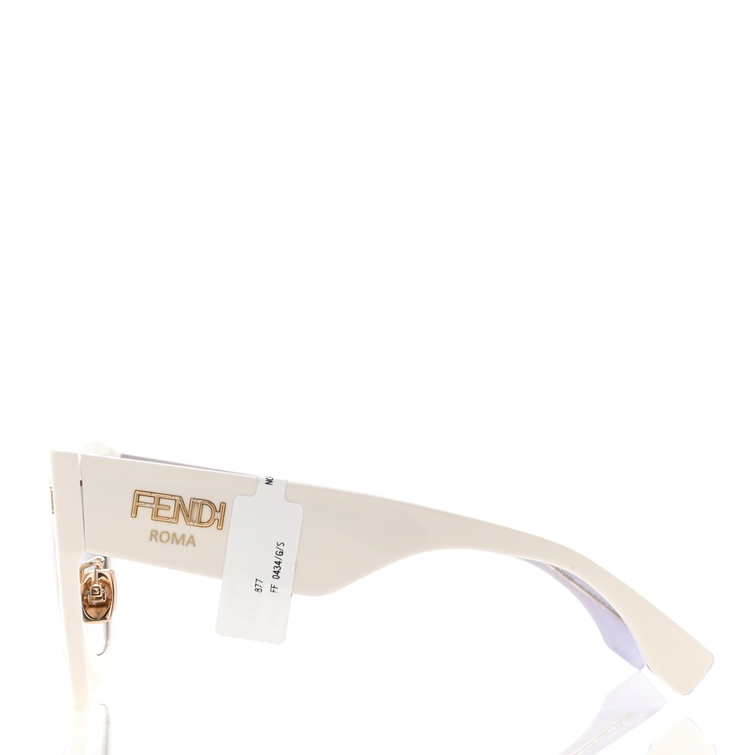 Fendi Acetate FF Sunglasses FF 0434/G/S White Gold 3 of 7
