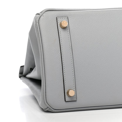 Hermes Epsom Birkin 30 Gris Mouette 9 of 10