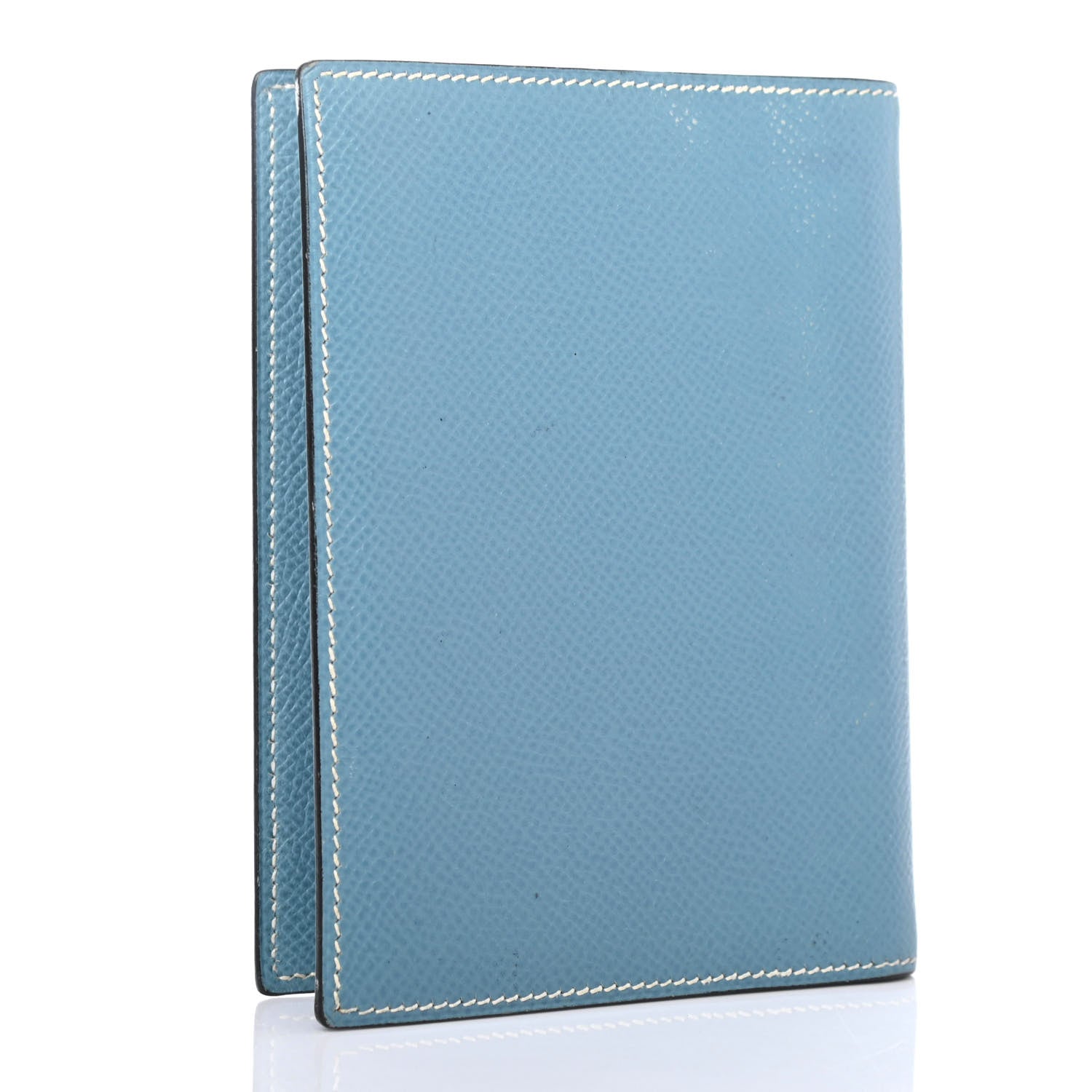 Hermes Epsom Globe Trotter Agenda Cover GM Blue Jean 2 of 4