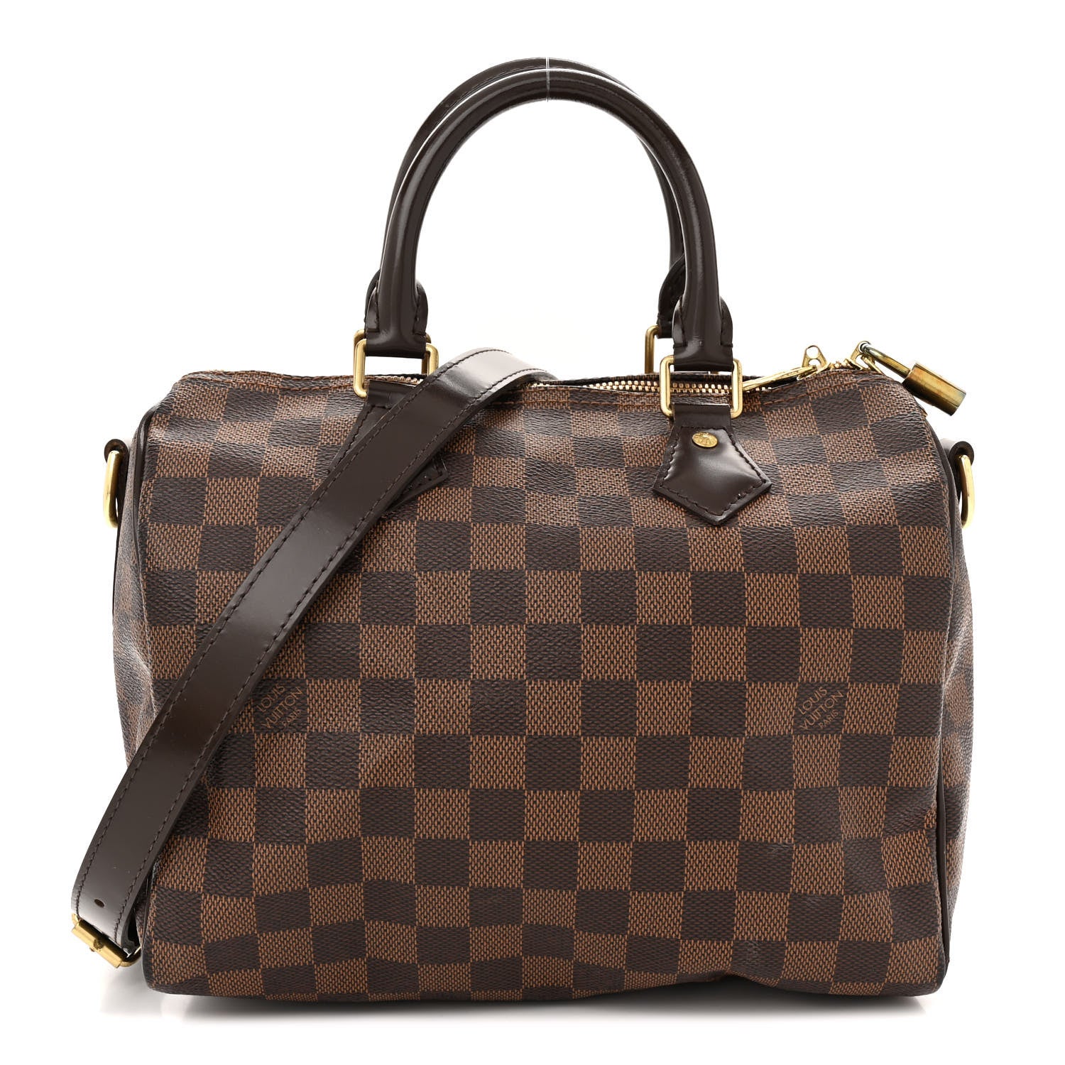 Louis Vuitton Damier Ebene Speedy Bandouliere 25 1 of 19