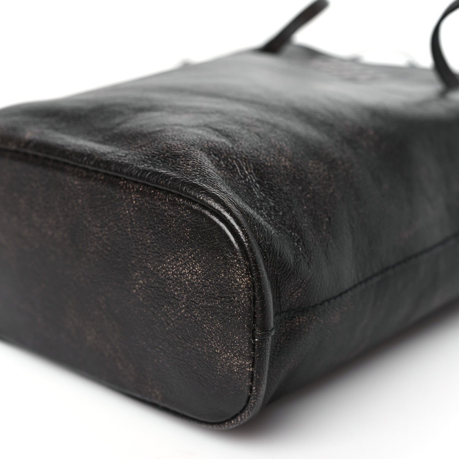 Miu Miu Distressed Nappa Pouch Coffee 9 of 9