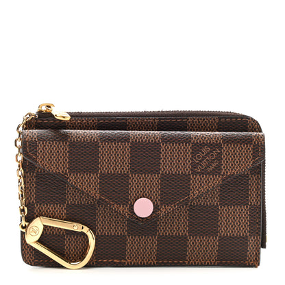 Louis Vuitton Damier Ebene Recto Verso Card Holder Rose Ballerine 1 of 6