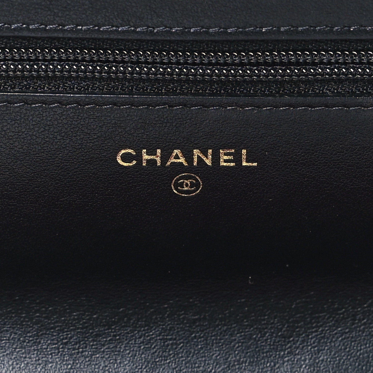 Chanel Fabric Printed Chanel 19 Wallet On Chain WOC Black Multicolor 6 of 10