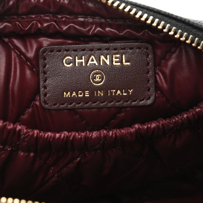 Chanel Caviar Quilted Small Curvy Pouch Cosmetic Case Black 6 of 7