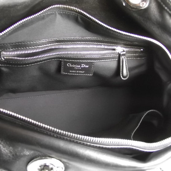 Lambskin Cannage Medium Granville Tote Black