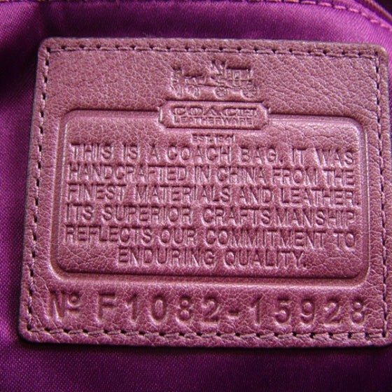 FASHIONPHILE COACHPythonMadisonSophiaTotePurple 8 of 10