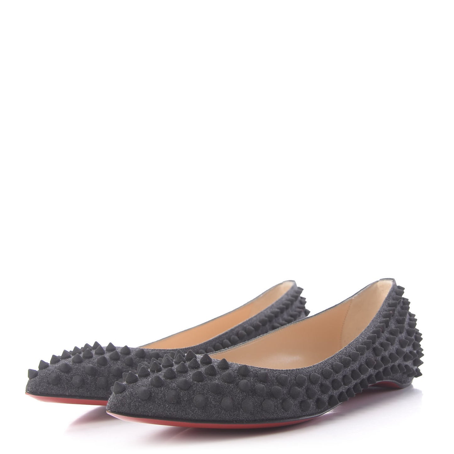 Flannel Pigalle Spikes Flats 37.5 Antracite