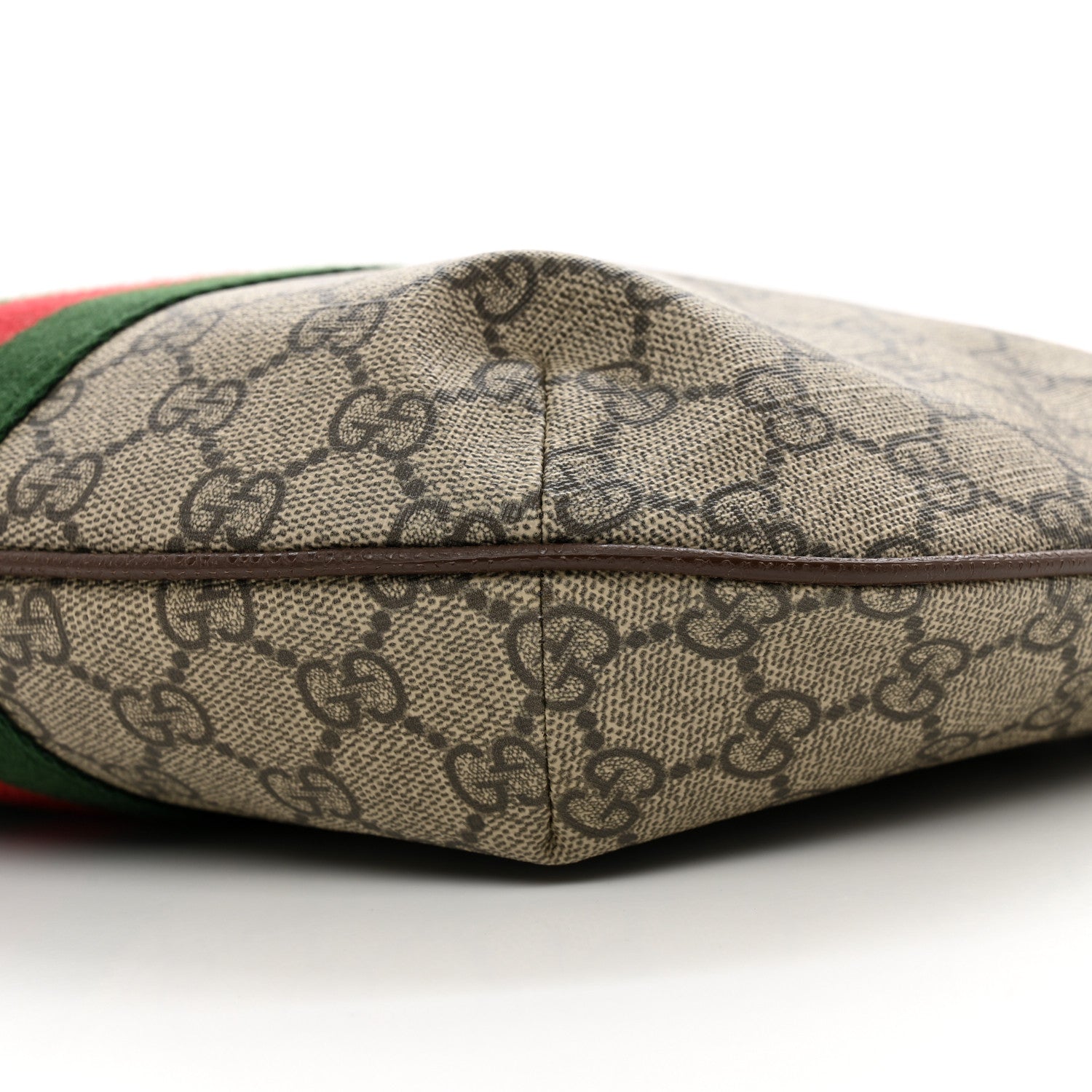 Gucci GG Supreme Monogram Web Small Ophidia Half Moon Hobo Brown 9 of 9
