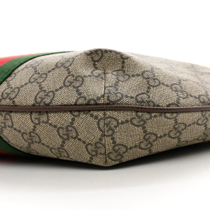Gucci GG Supreme Monogram Web Small Ophidia Half Moon Hobo Brown 9 of 9