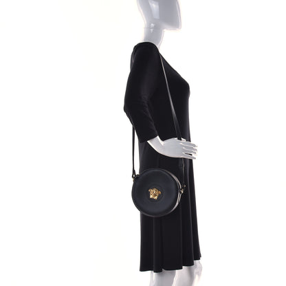 Versace Calfskin La Medusa Round Camera Bag Black 2 of 9