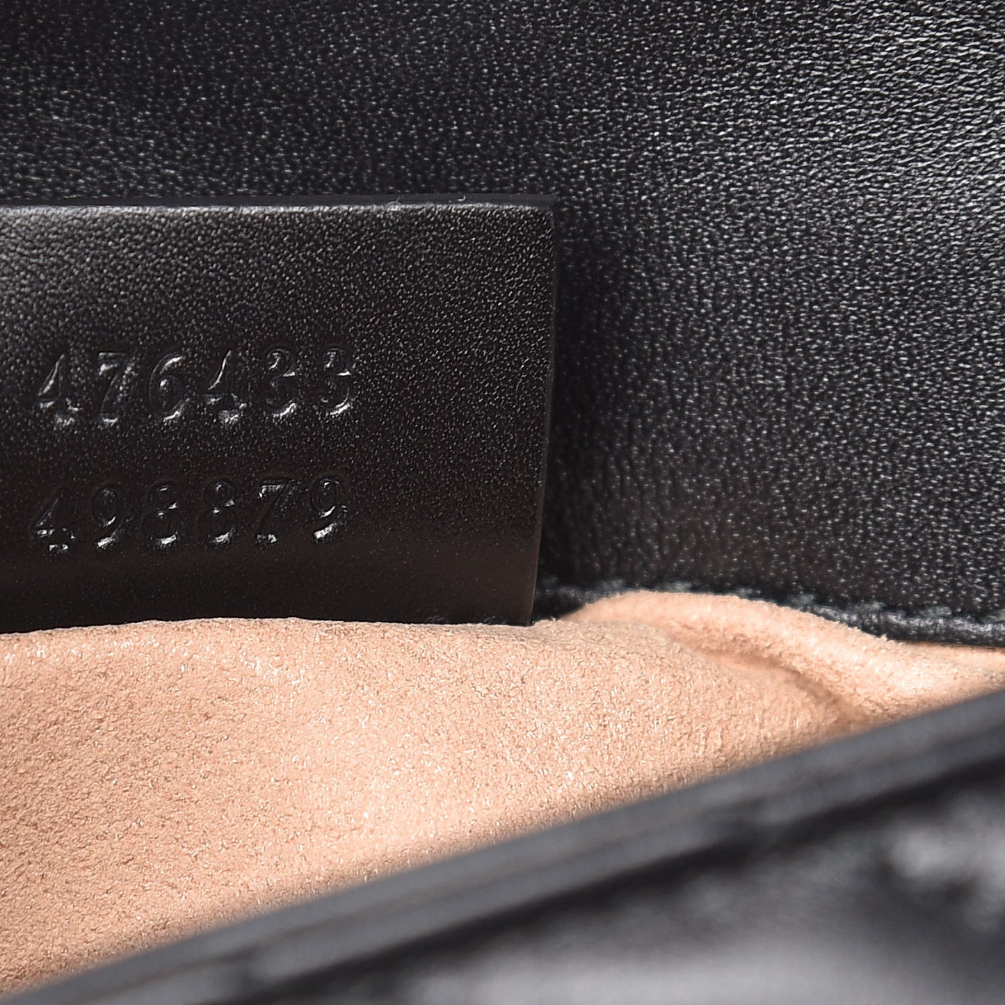 Calfskin Matelasse Super Mini GG Marmont Shoulder Bag Black