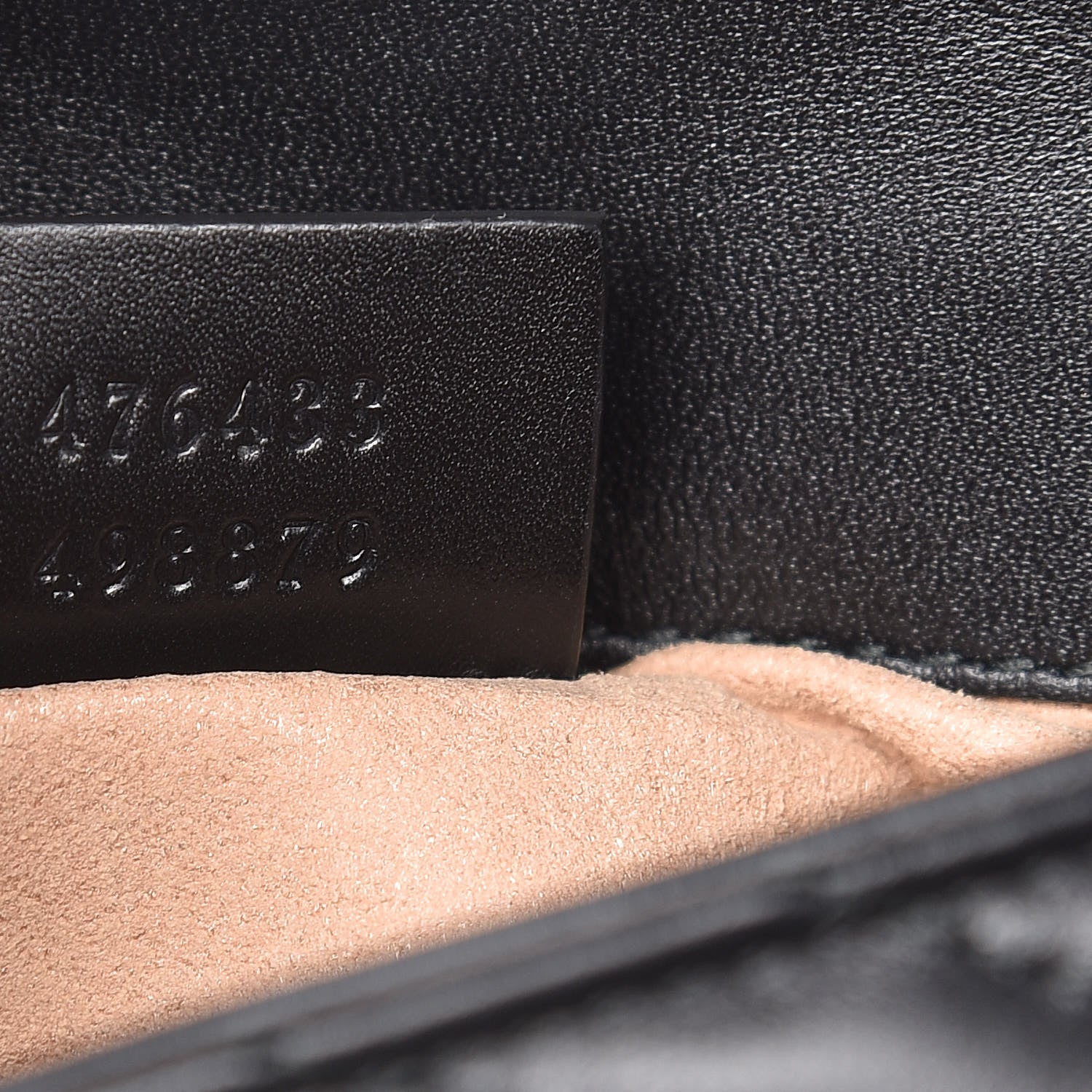 Gucci Calfskin Matelasse Super Mini GG Marmont Shoulder Bag Black 7 of 10