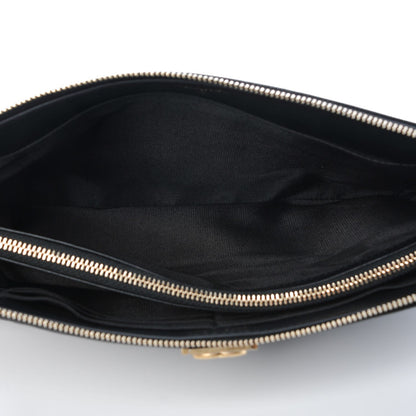 Chanel Caviar Quilted Small Zipped Boy Pouch Black 5 of 9