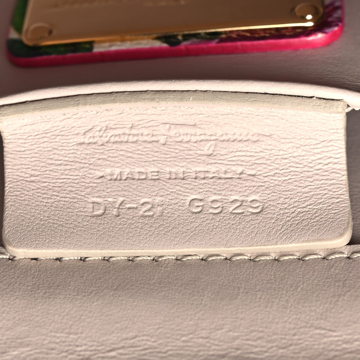 Salvatore Ferragamo Canvas Calfskin Thalia Crossbody Bag White Multicolor 8 of 13