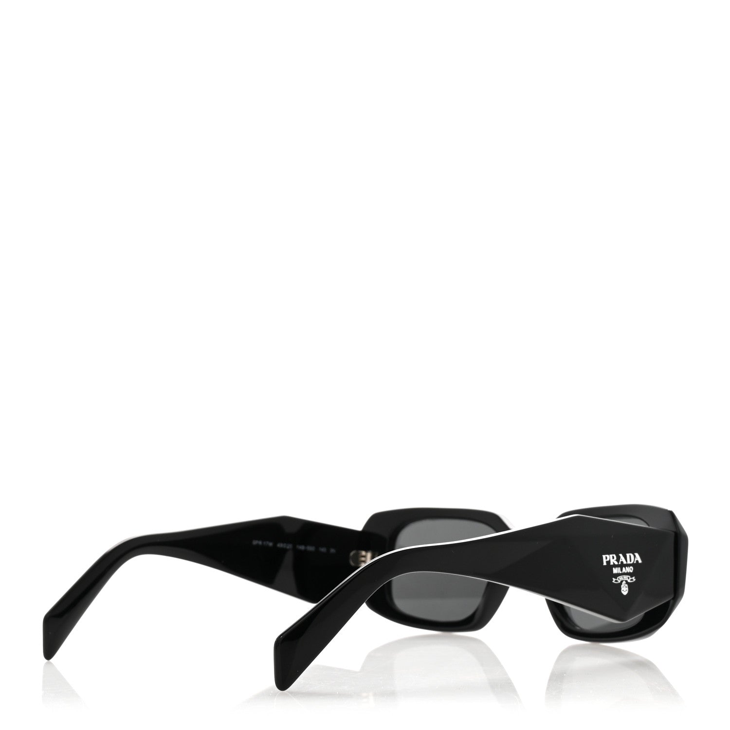 Prada Acetate Symbole Sunglasses SPR 17W Black 4 of 8