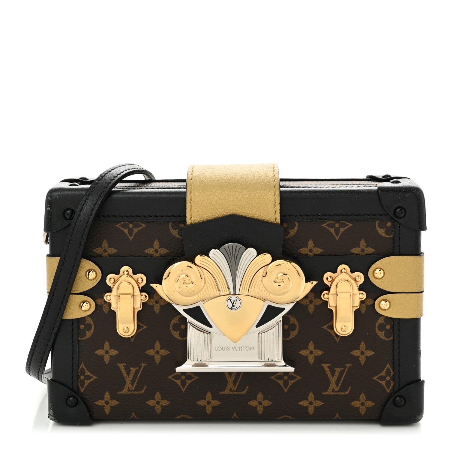 Louis Vuitton Monogram Column Petite Malle Black 1 of 10