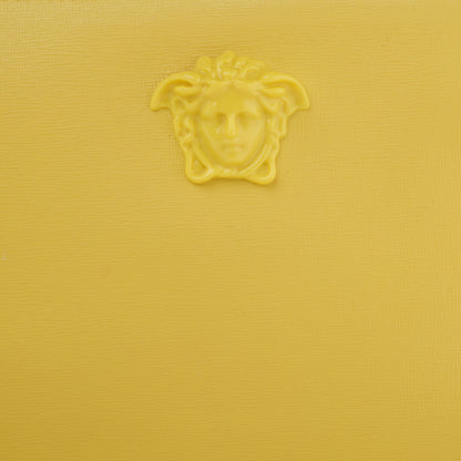 Versace Saffiano Palazzo Wristlet Pouch Yellow 7 of 9