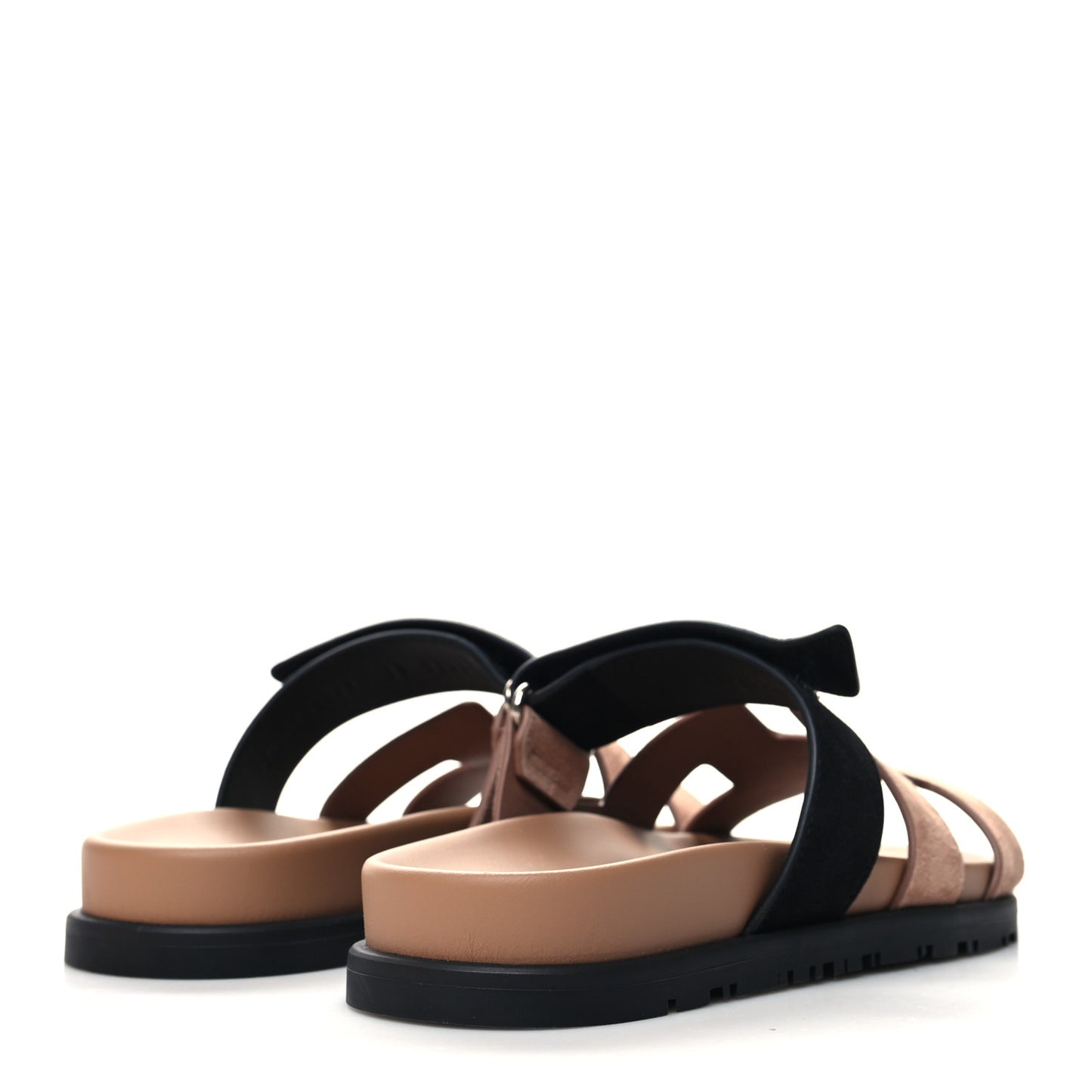 Suede Goatskin Womens Chypre Sandals 35 Rose Perle Black
