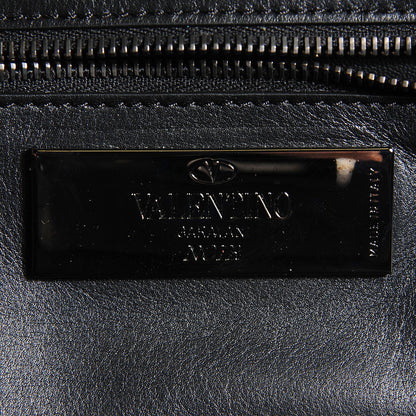 Valentino Garavani Vitello Small Rockstud All Over Tote Black 6 of 9