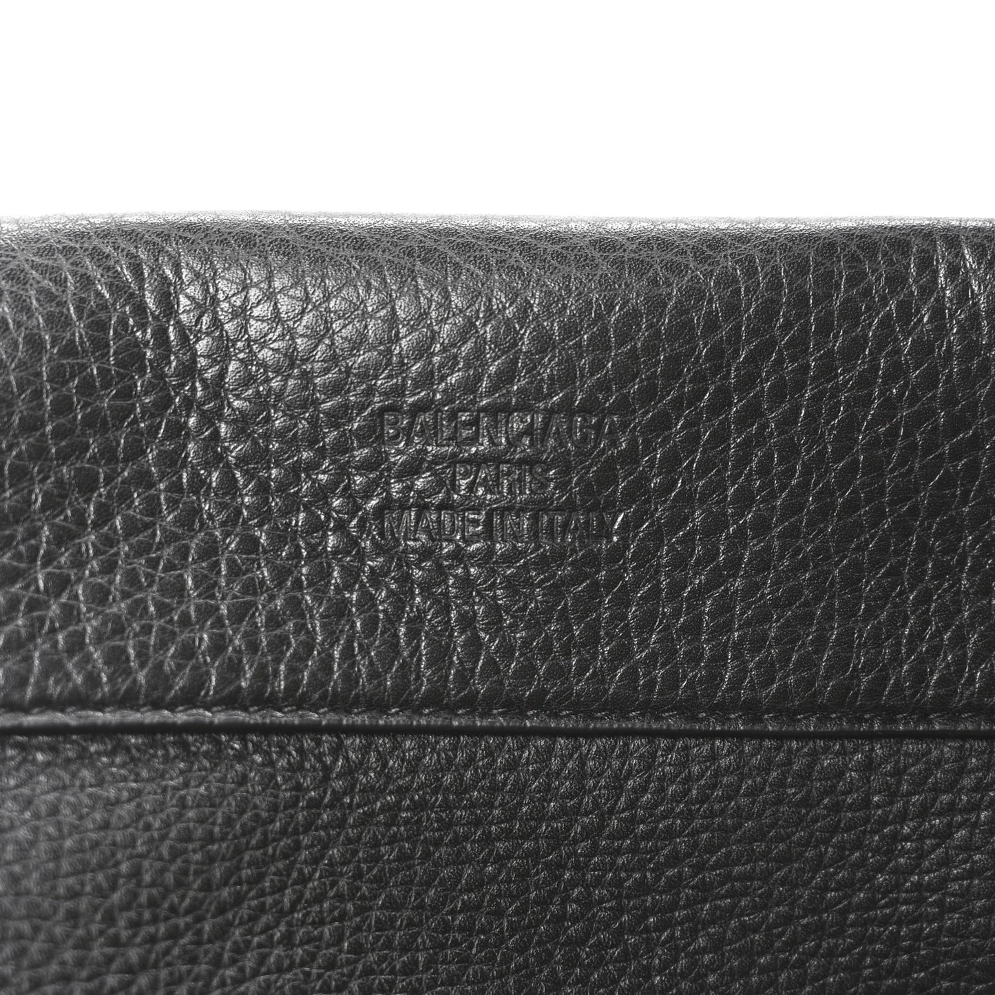 Grained Calfskin Waist Bag Black