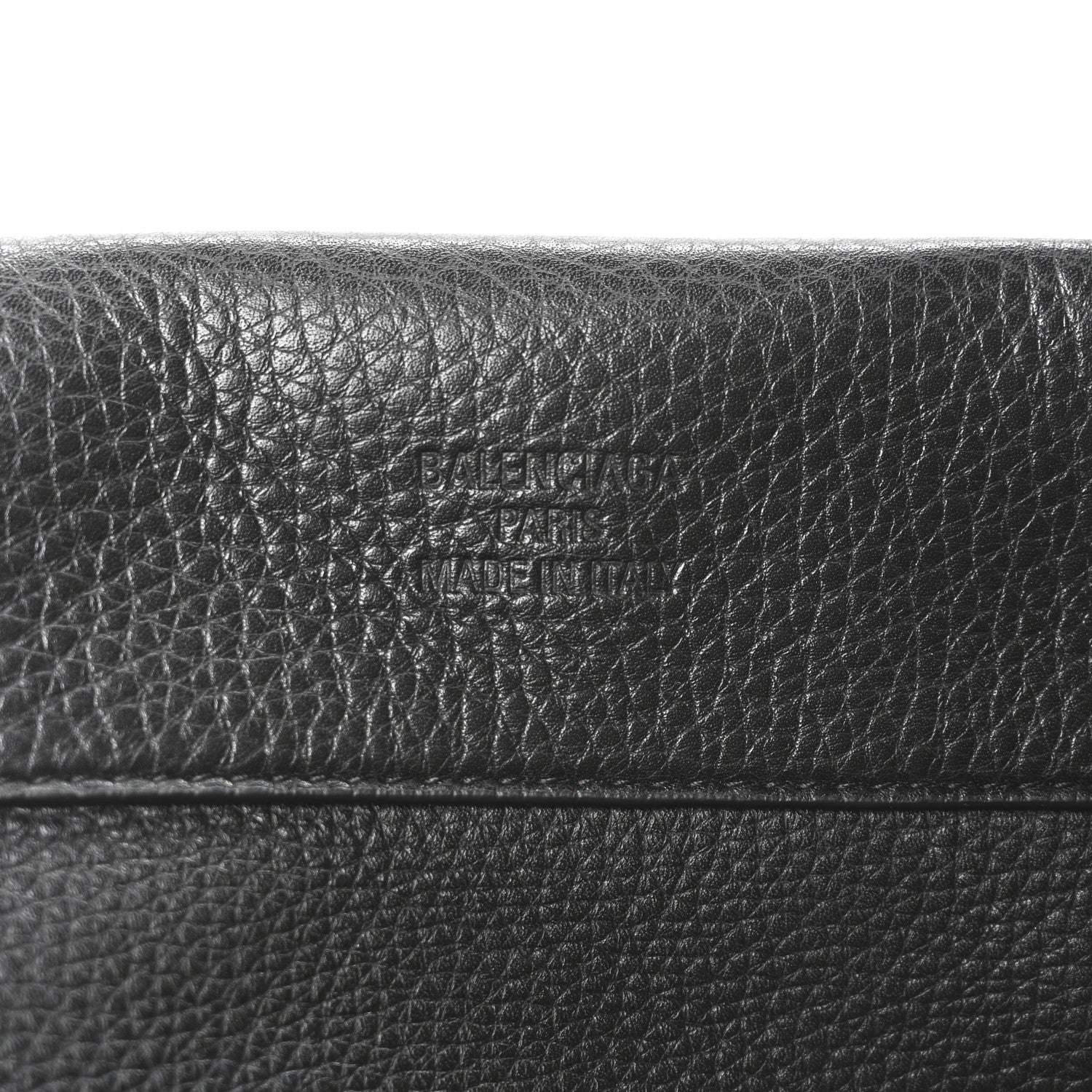 Balenciaga Grained Calfskin Waist Bag Black 7 of 10