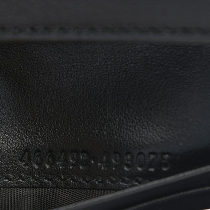 Gucci Calfskin Matelasse GG Marmont Card Case Wallet Black 7 of 8