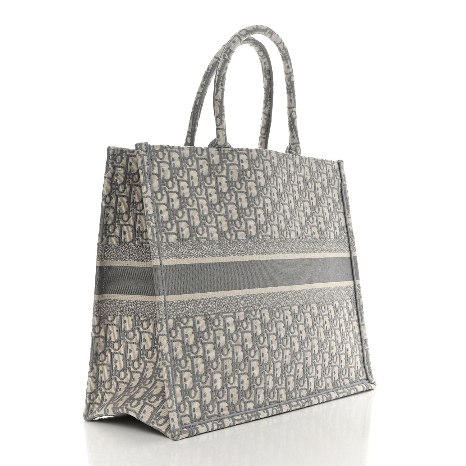 Christian Dior Oblique Large Book Tote Grey 3 of 12