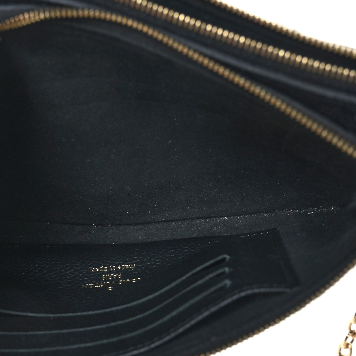 Empreinte Double Zip Pochette Black