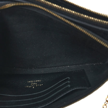 Louis Vuitton Empreinte Double Zip Pochette Black 5 of 9