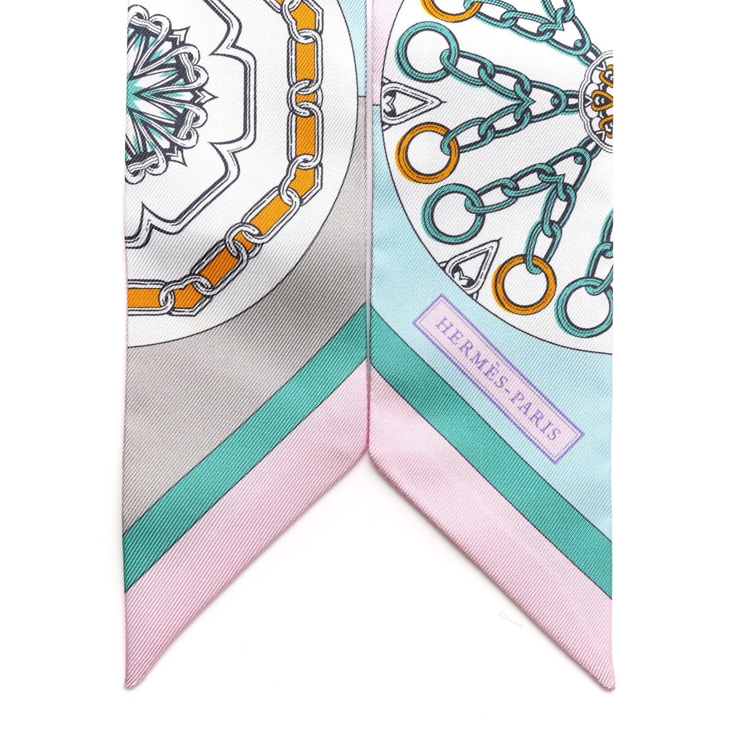 Silk L'Effet Kaleidoscope Twilly Rose Turquoise Multicolor
