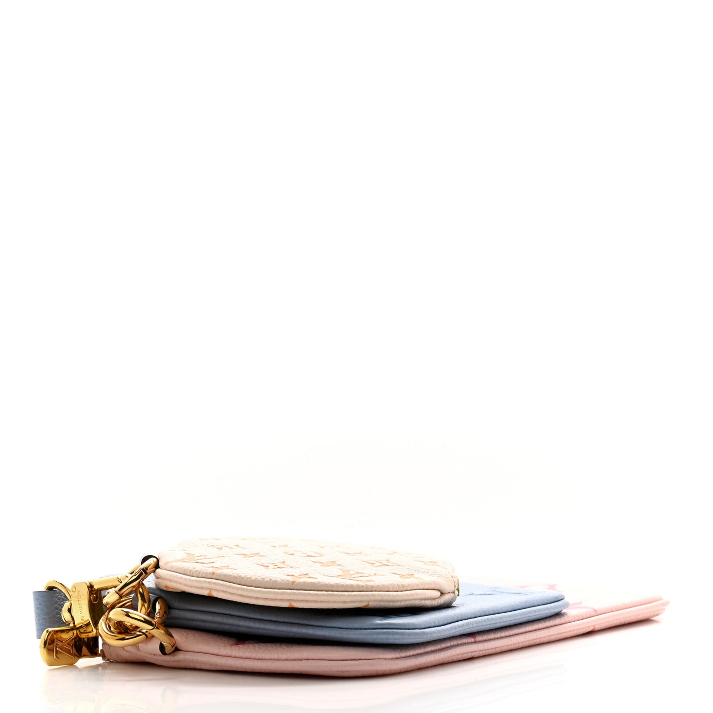 Empreinte Monogram Giant By The Pool Trio Pouch Rosebud Summer Blue Cream Saffron