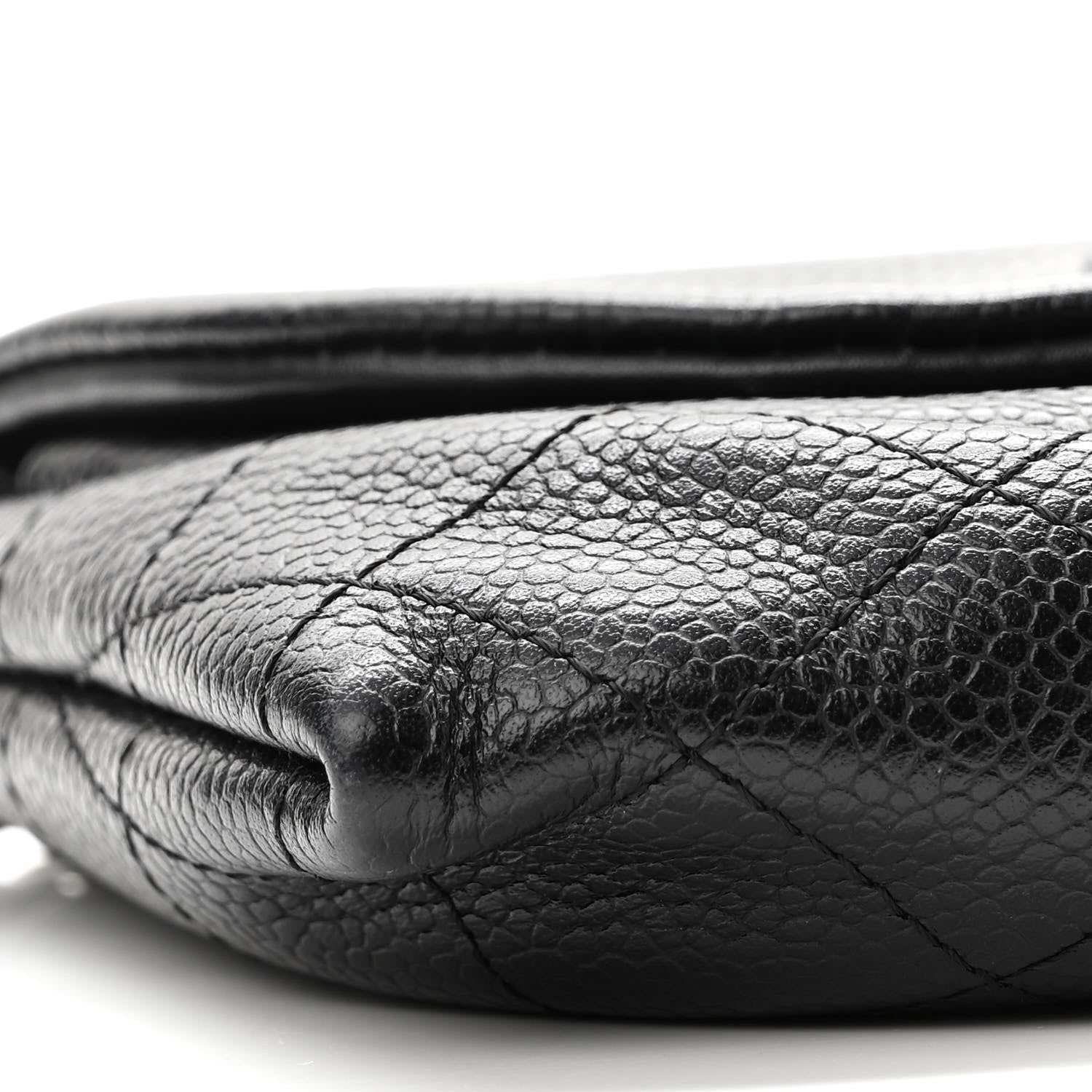 Chanel Caviar Half Moon Wallet On Chain WOC Black 10 of 12