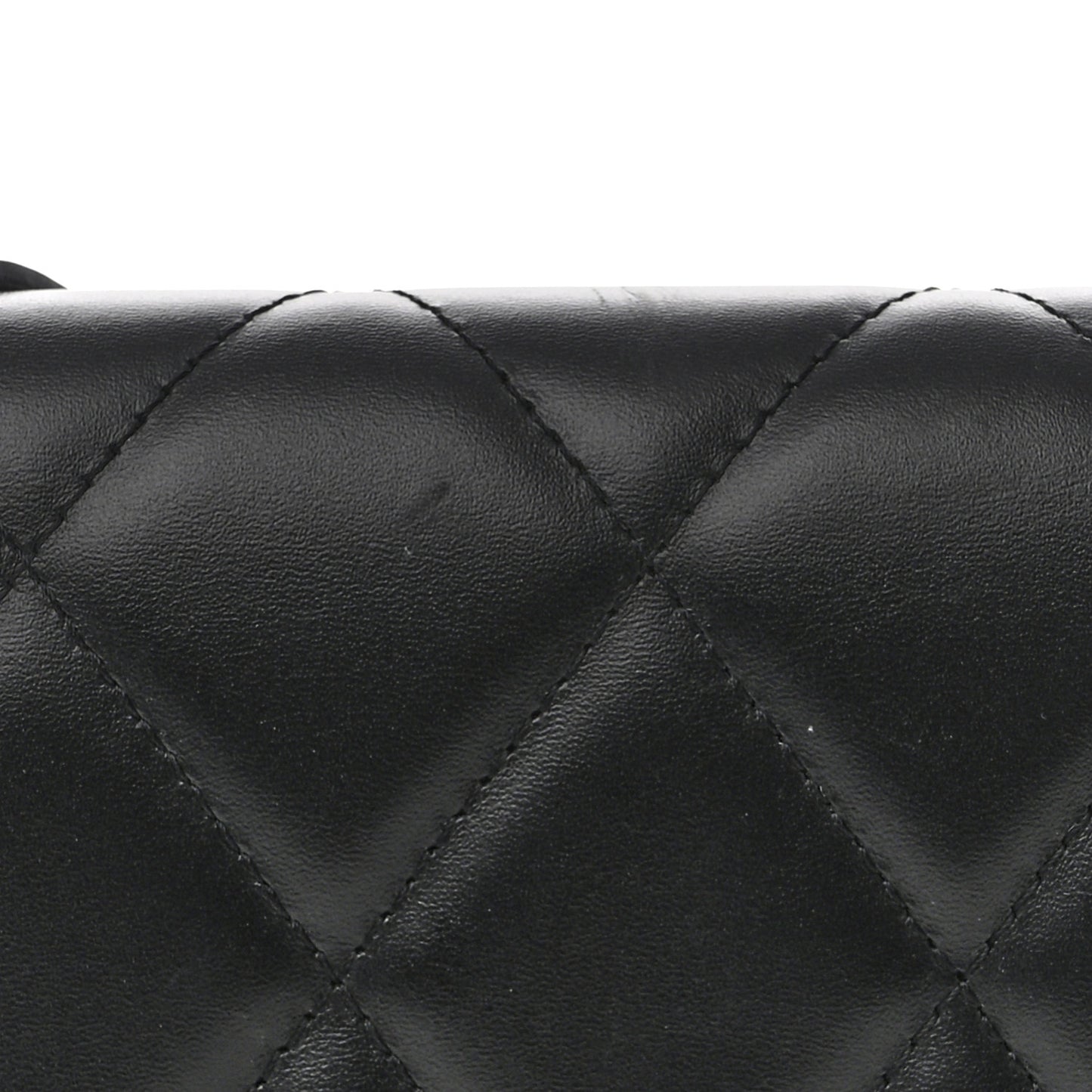 Nappa Calfskin Quilted Touch B Phone Holder With Strap Black