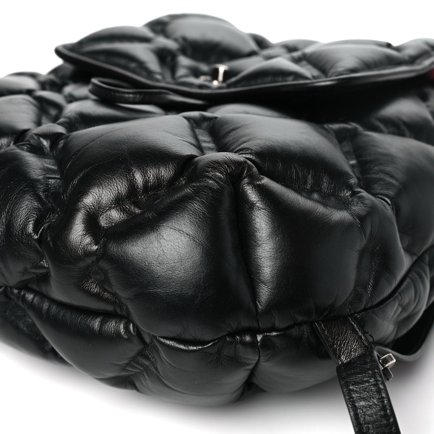 Calfskin Quilted Chesterfield Backpack Black