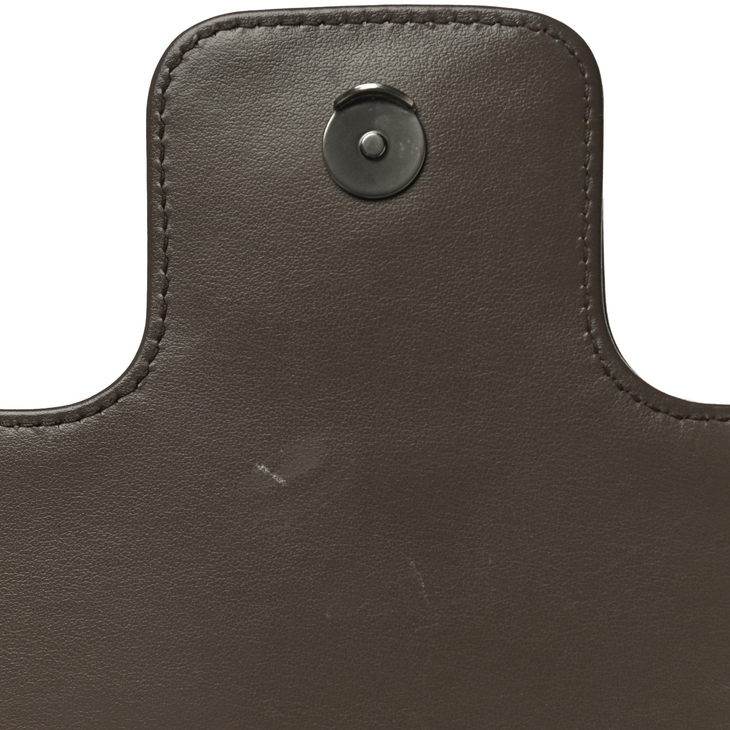 Prada Soft Calfskin Impunture Diagramme Large Chain Flap Shoulder Bag Bambu 12 of 19