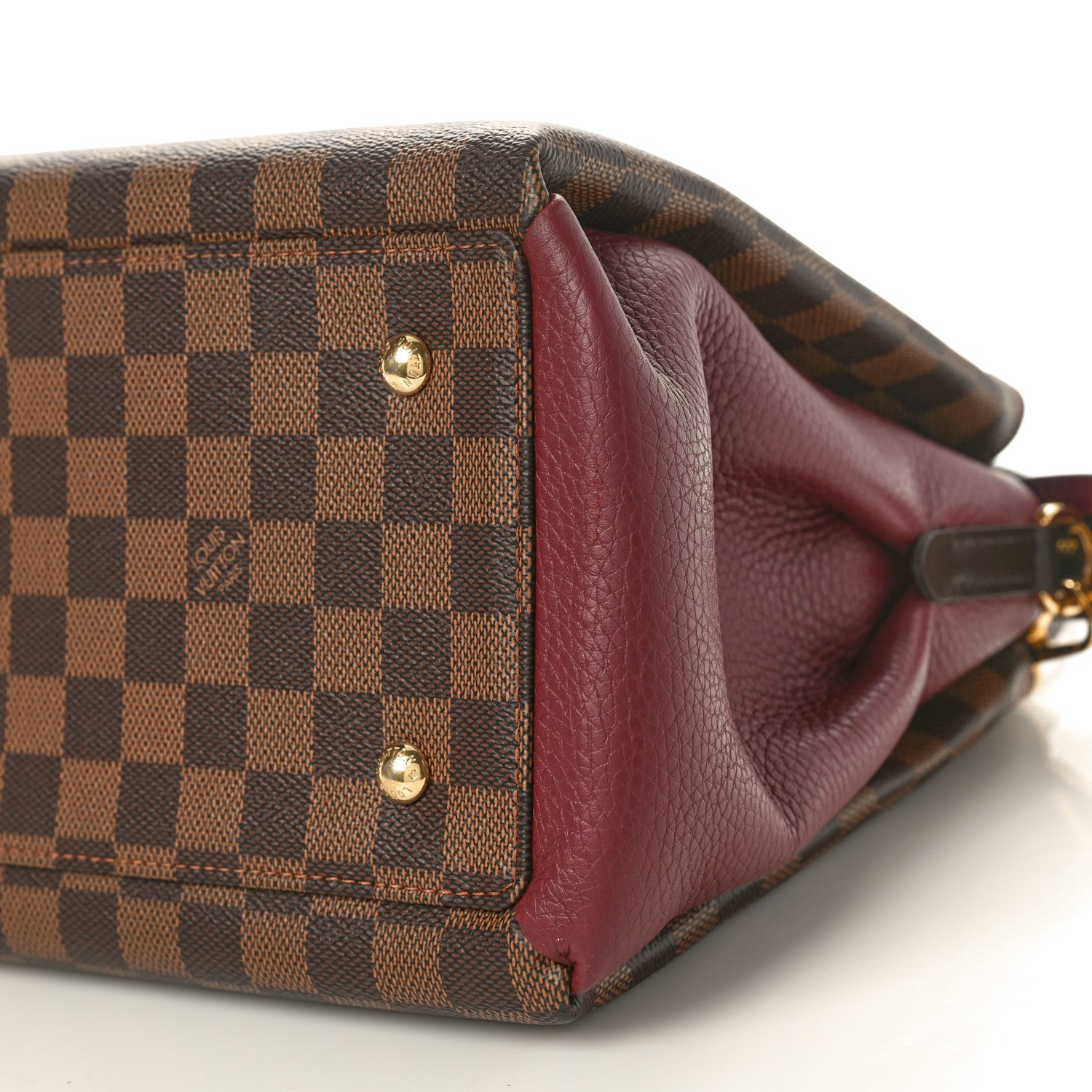 Louis Vuitton Cuir Taurillon Damier Ebene Normandy Bordeaux 9 of 9