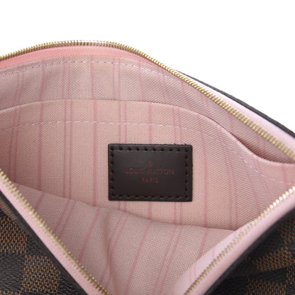 Louis Vuitton Damier Ebene Neverfull MM GM Pochette Rose Ballerine 7 of 8
