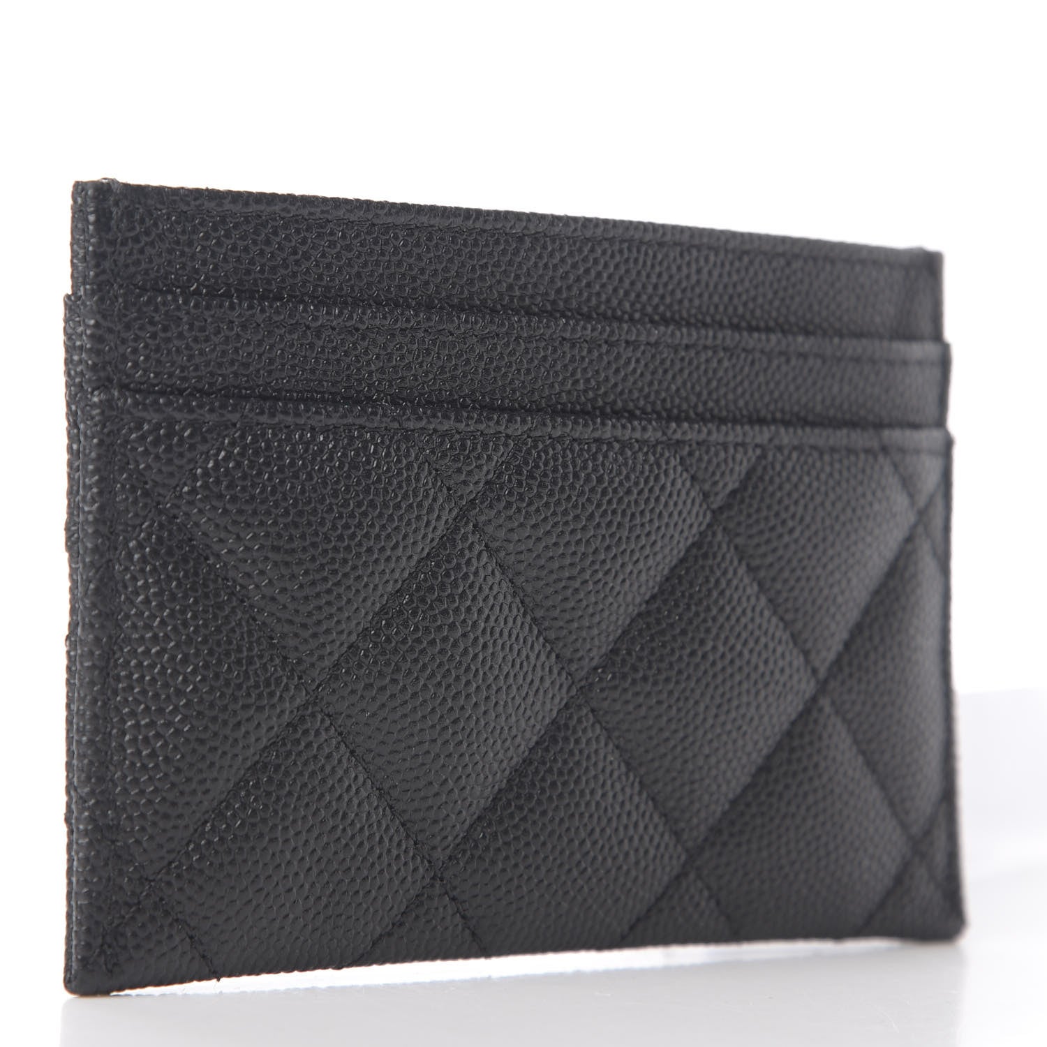 Chanel Caviar Quilted Vintage Mademoiselle Card Holder Black 3 of 6