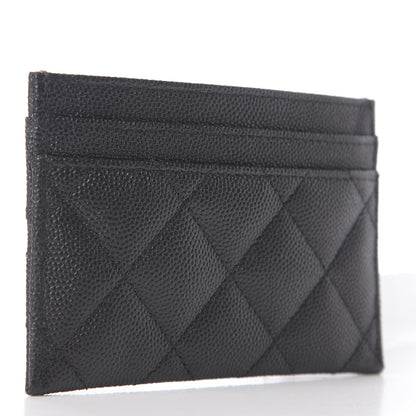 Chanel Caviar Quilted Vintage Mademoiselle Card Holder Black 3 of 6