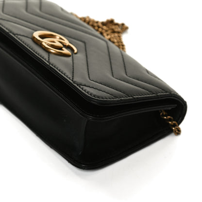 Gucci Calfskin Matelasse GG Marmont Mini Bag Black 10 of 12