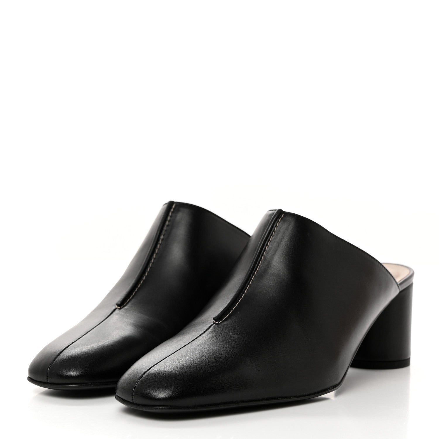 Hermes Nappa Detail Mules 40 Black 3 of 9