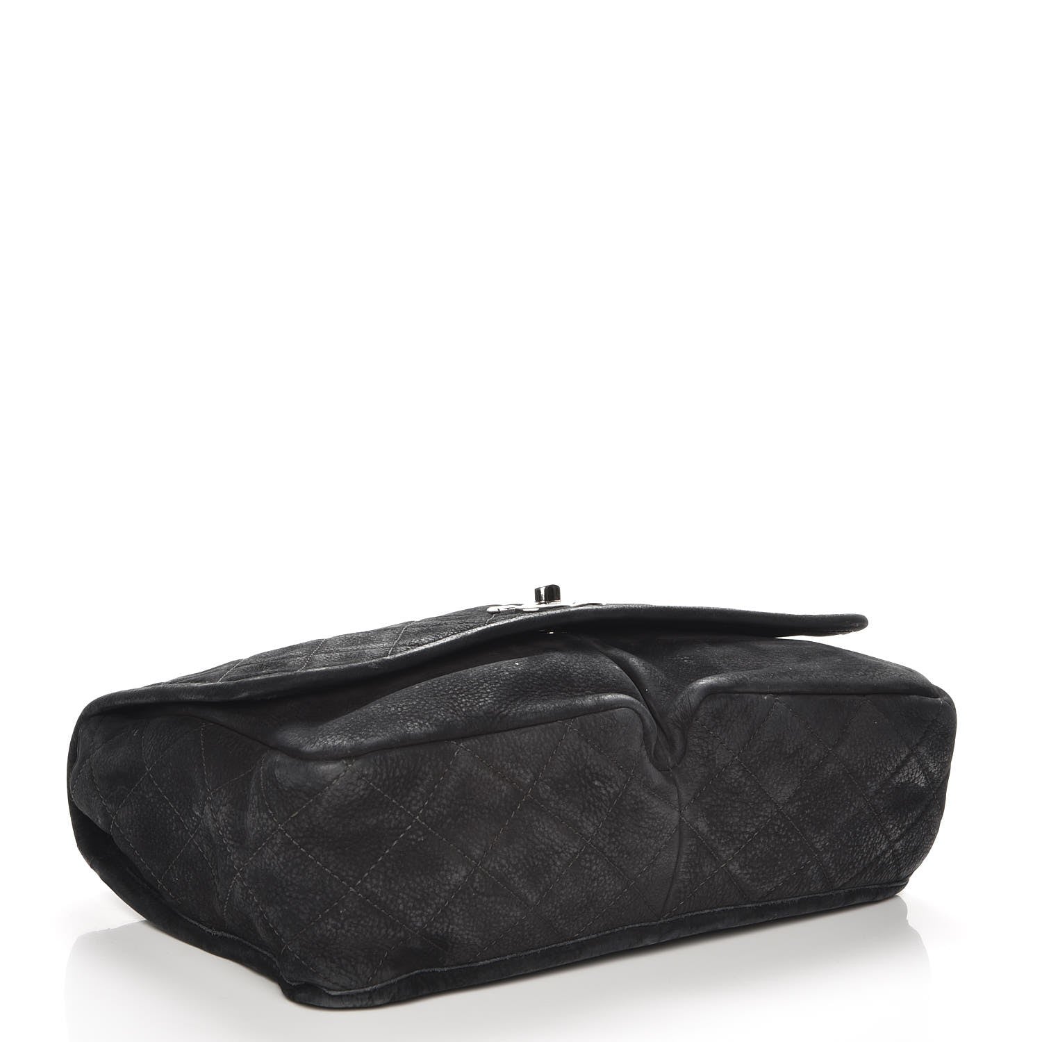 Chanel Ultra Soft Suede Calfskin Large Natural Beauty Flap Black 4 of 7