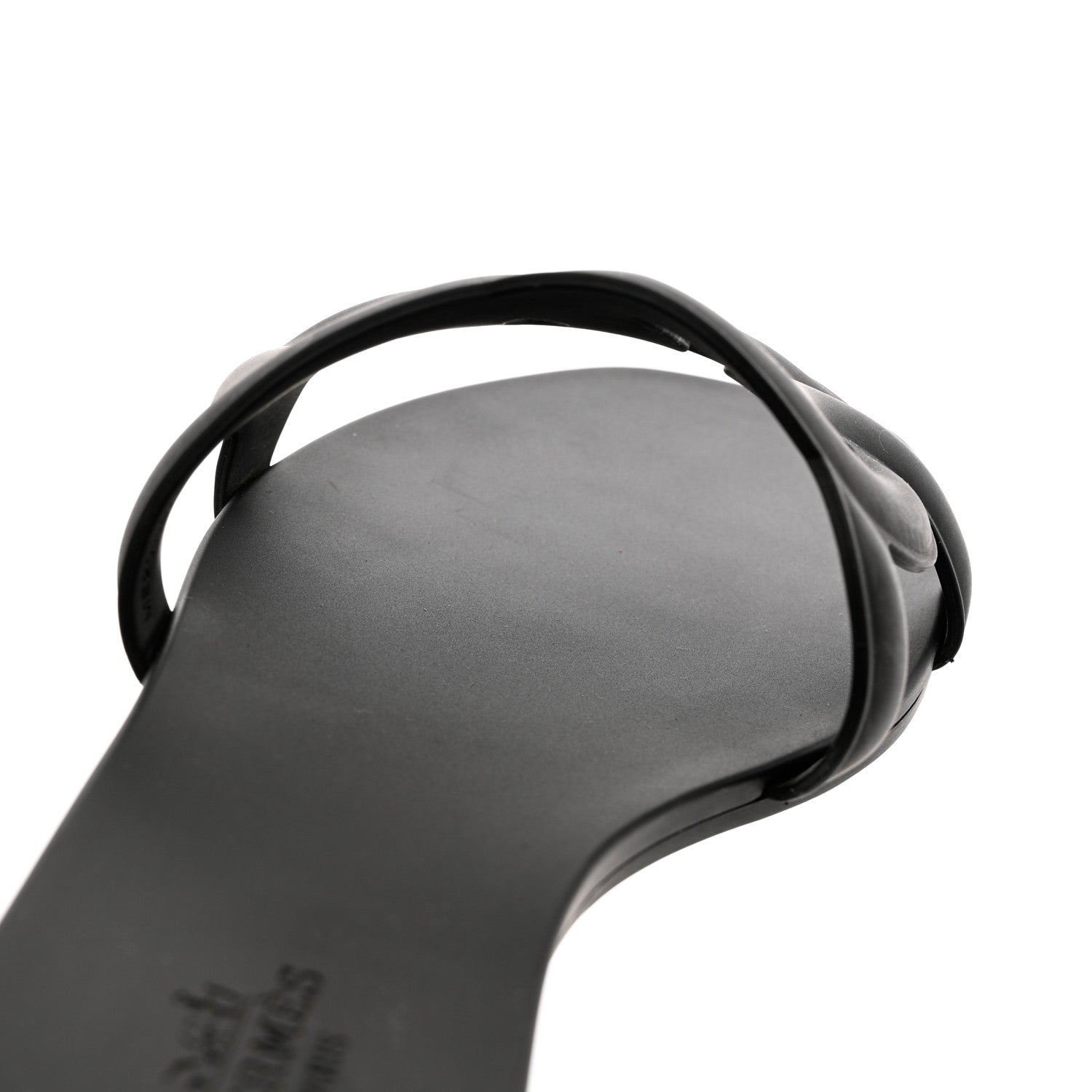 Hermes Rubber Aloha Sandals 39 Black 14 of 14