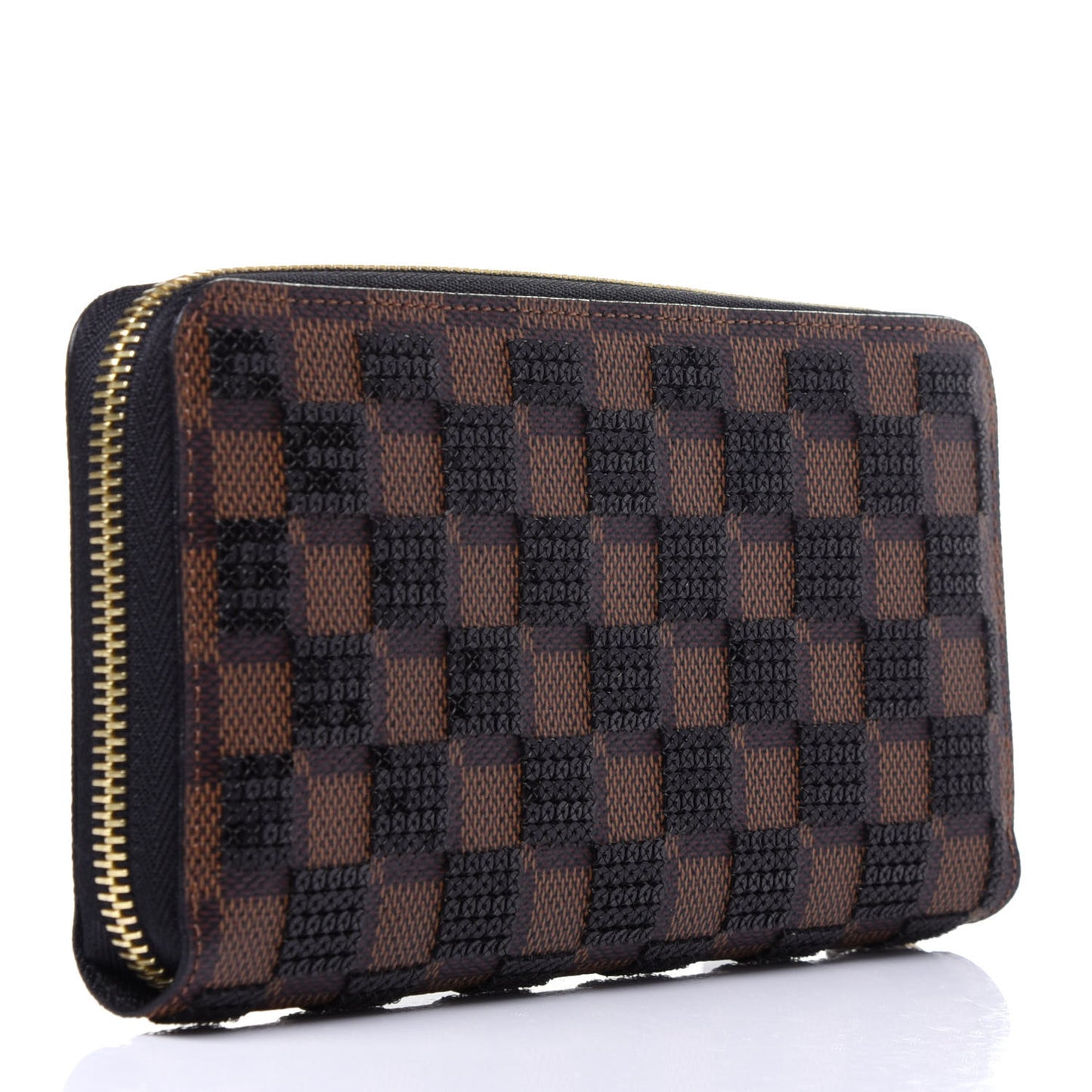 Damier Paillettes Zippy Wallet Black